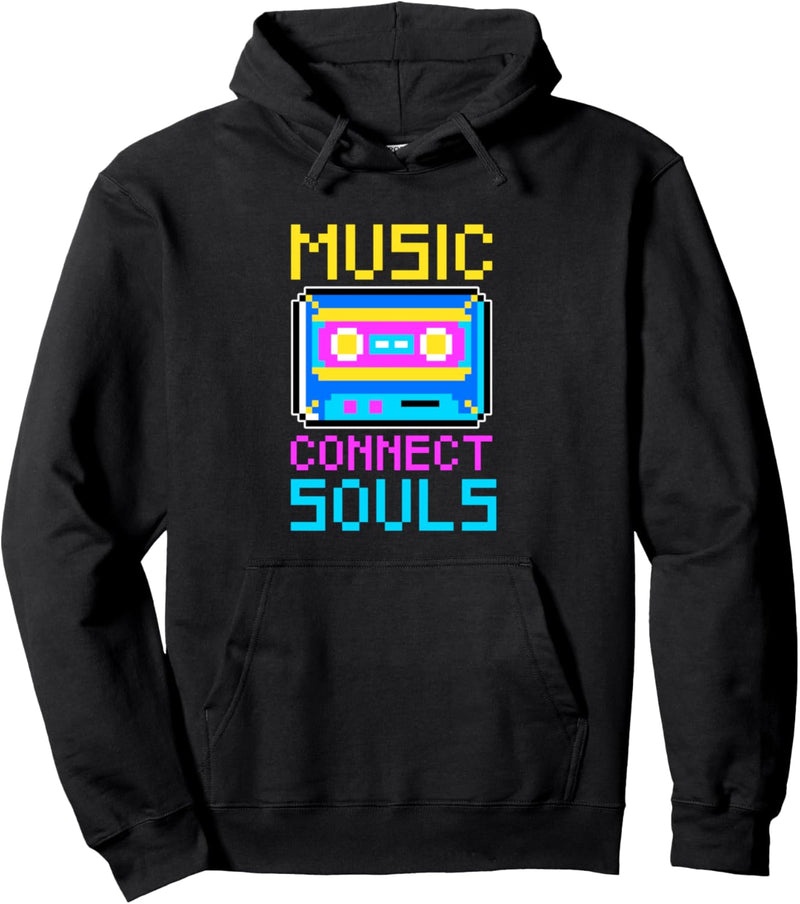 Music Connects Souls Kopfhörer Lautsprecher DJ-Mixer Pullover Hoodie