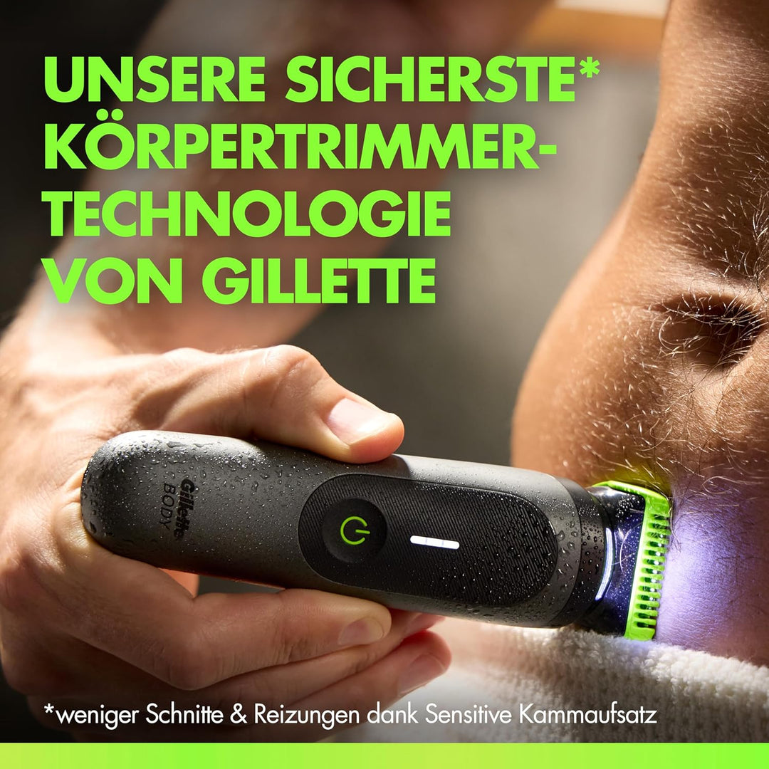 GilletteLabs i7 Body + Intimate Trimmer Herren mit SkinFirst-Technologie — Intimrasierer Mann für Kö