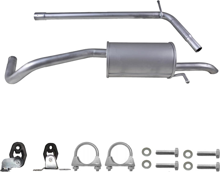 Ferroz Export Ersatz für Auspuff VW FOX 1.2 2005-2011 Rohr+Endschalldämpfer Auspuffanlage