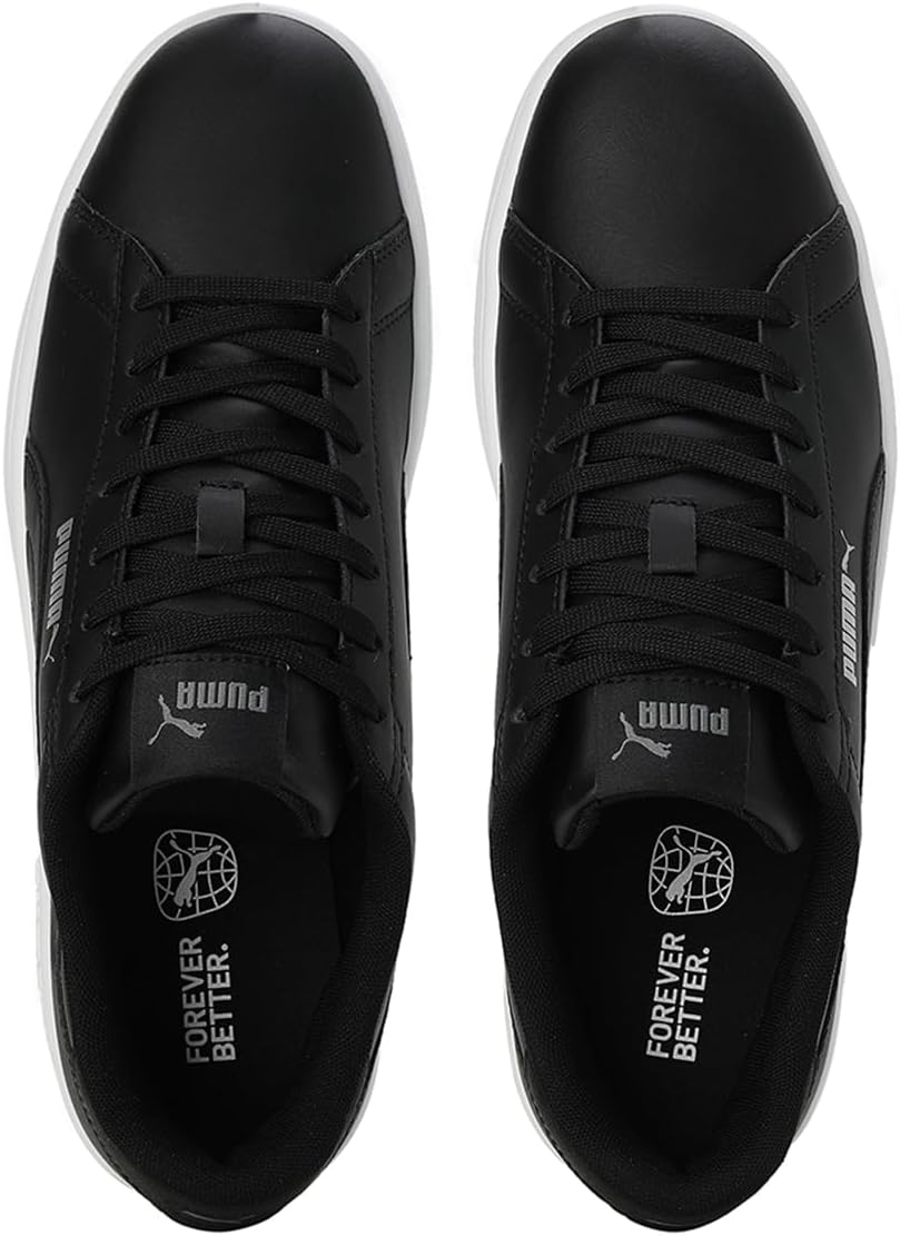 PUMA Herren Smash 3.0 L Sneaker 43 EU Puma Black Puma Black Puma White, 43 EU Puma Black Puma Black