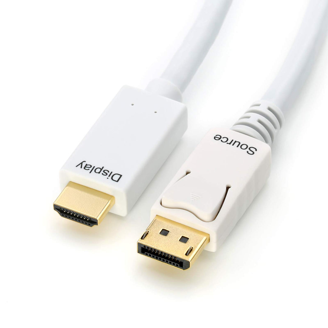CSL-Computer DisplayPort/HDMI Kabel | 5m | weiss | HDCP-konform | 4K/60Hz | Ethernet-Kanal 5m weiss,
