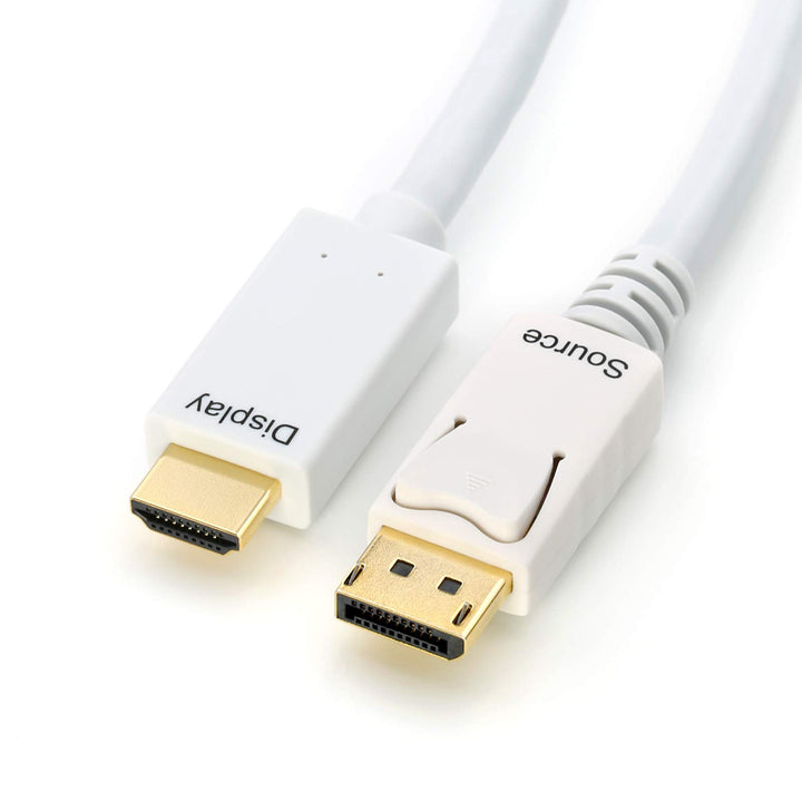 CSL-Computer DisplayPort/HDMI Kabel | 3m | weiss | HDCP-konform | 4K/60Hz | Ethernet-Kanal 3m weiss,