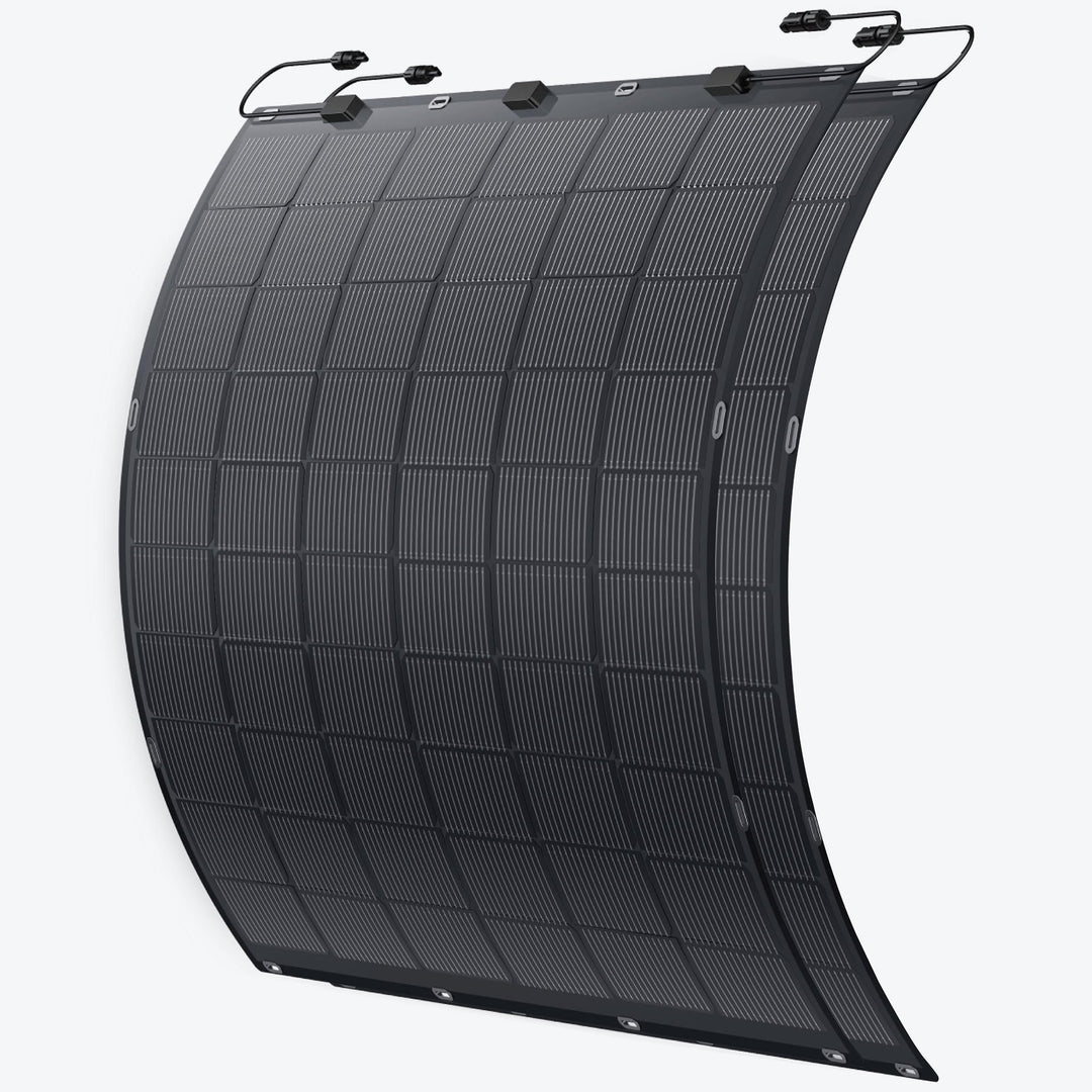 ALLDREI® flexible Solarmodule 2 Stücke - 450W flexibles Solarpanel-Kit, 213°Biegung PV Module mit TO