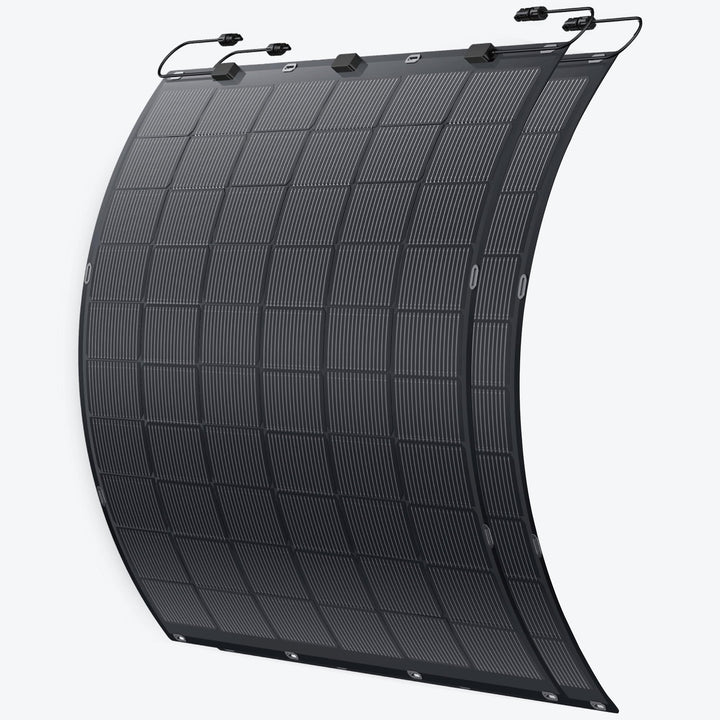 ALLDREI® flexible Solarmodule 2 Stücke - 450W flexibles Solarpanel-Kit, 213°Biegung PV Module mit TO