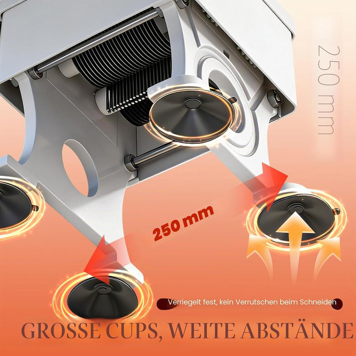 NEWTRY Manuelle Fleischschneidemaschine zum Schneiden, Zerteilen und Würfeln von knochenloses Fleisc