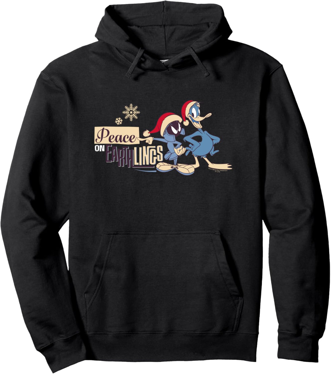 Looney Tunes Marvin and Daffy Peace Pullover Hoodie
