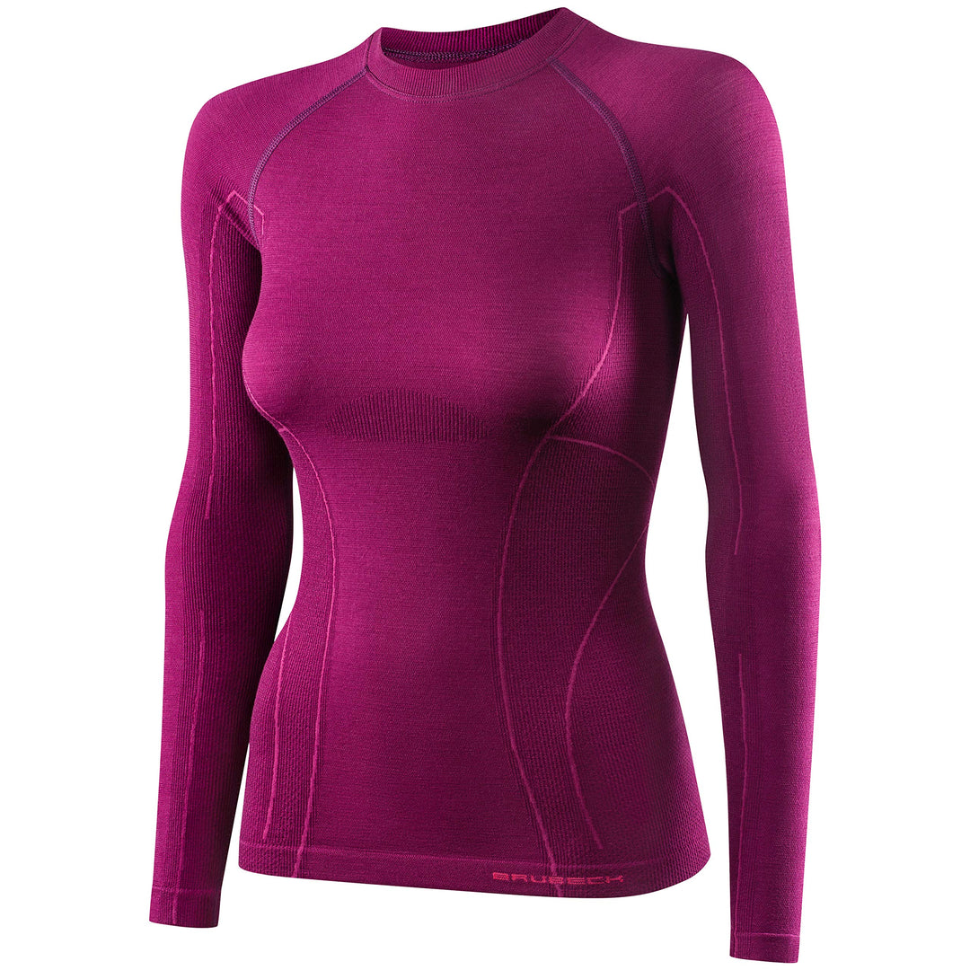 BRUBECK Damen Langarm Funktionsshirt | Atmungsaktiv | Thermo | Sport | Outdoor | Unterhemd | Unterwä