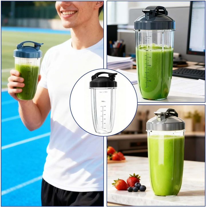 Ersatzteile Zubehör für Mixer, Kompatibel mit NutriBullet Mixer 600W und Pro 900W, 2 Deckelringe die