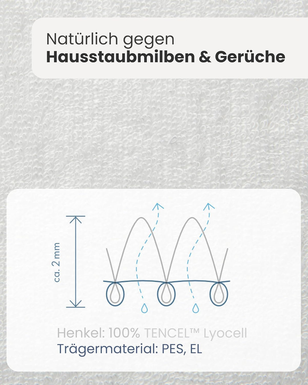 Matratzenschoner Bella Donna Clima Alto 180x200-200x220cm weiss, 180x200-200x220cm