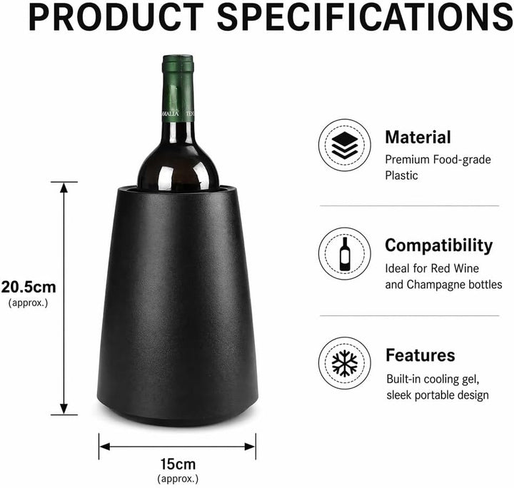 DASIAUTOEM Kühlbehälter für den Aussenbereich, Eisbehälter für Champagner und Wein, isolierter Weink