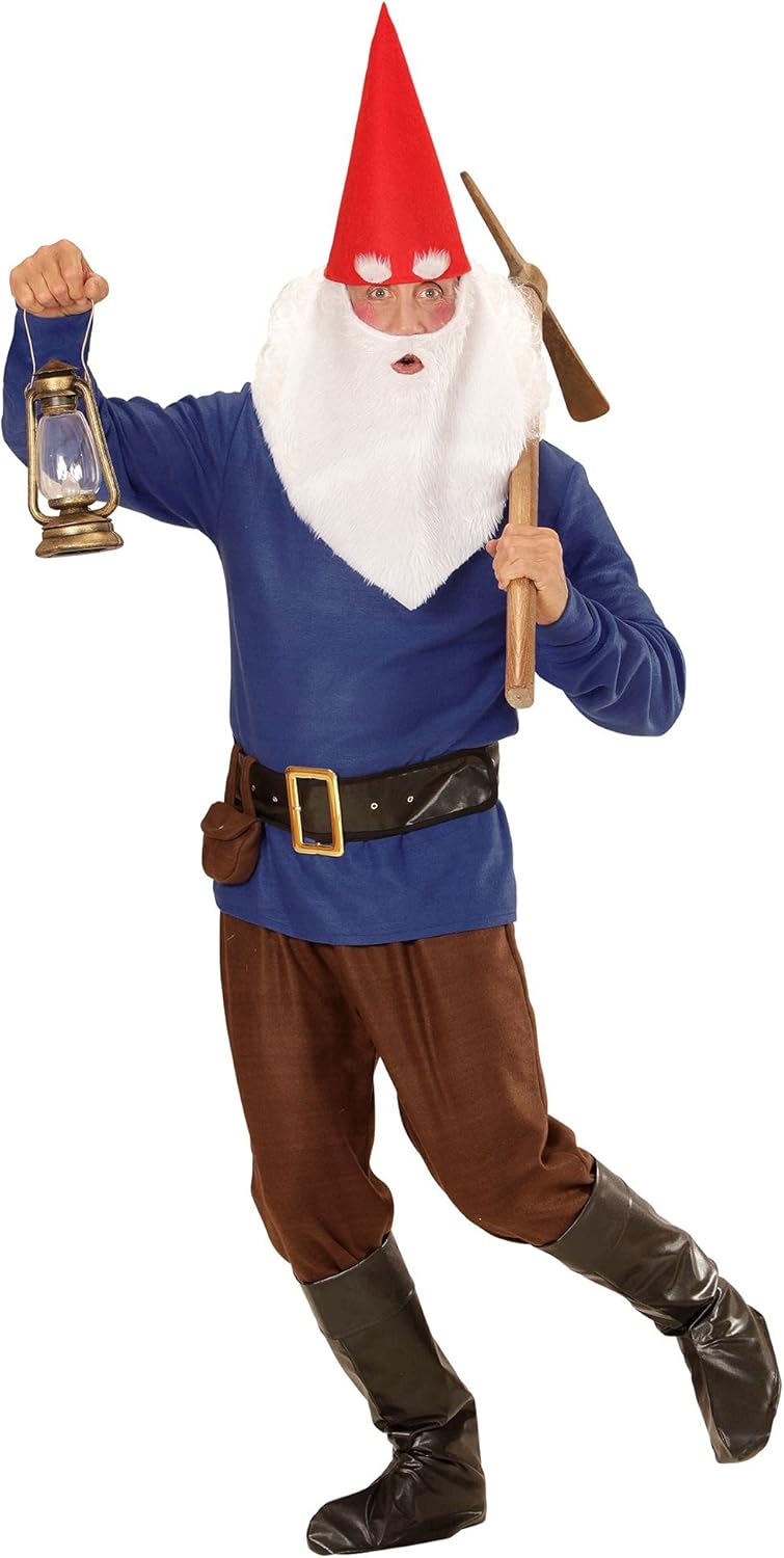 W WIDMANN MILANO Party Fashion - Kostüm Zwerg, Gnome, Wichtel, Märchen, Faschingskostüme, Blau