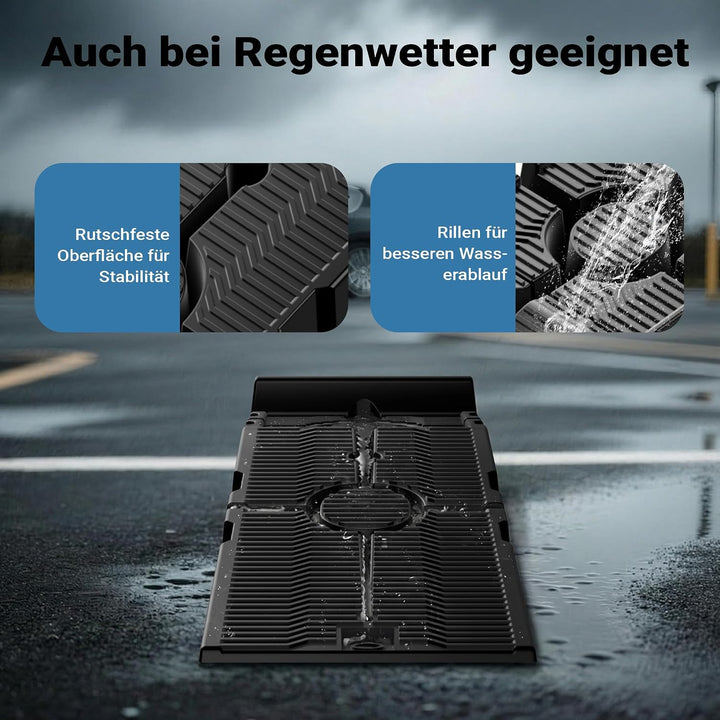 XPOtool teilbare Auffahrrampe 2er Set Schwerlast Autorampen bis 2,5 Tonnen aus Kunststoff für Pkws 2