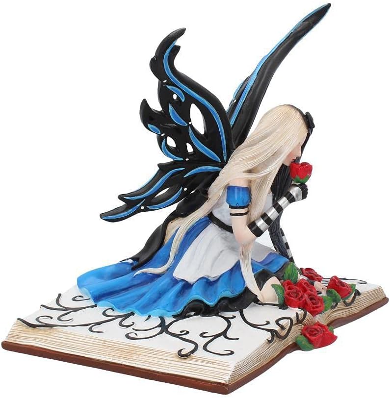 Nemesis Now B3316J7 Alice 19 cm Figur, Harz, Blau, Einheitsgrösse