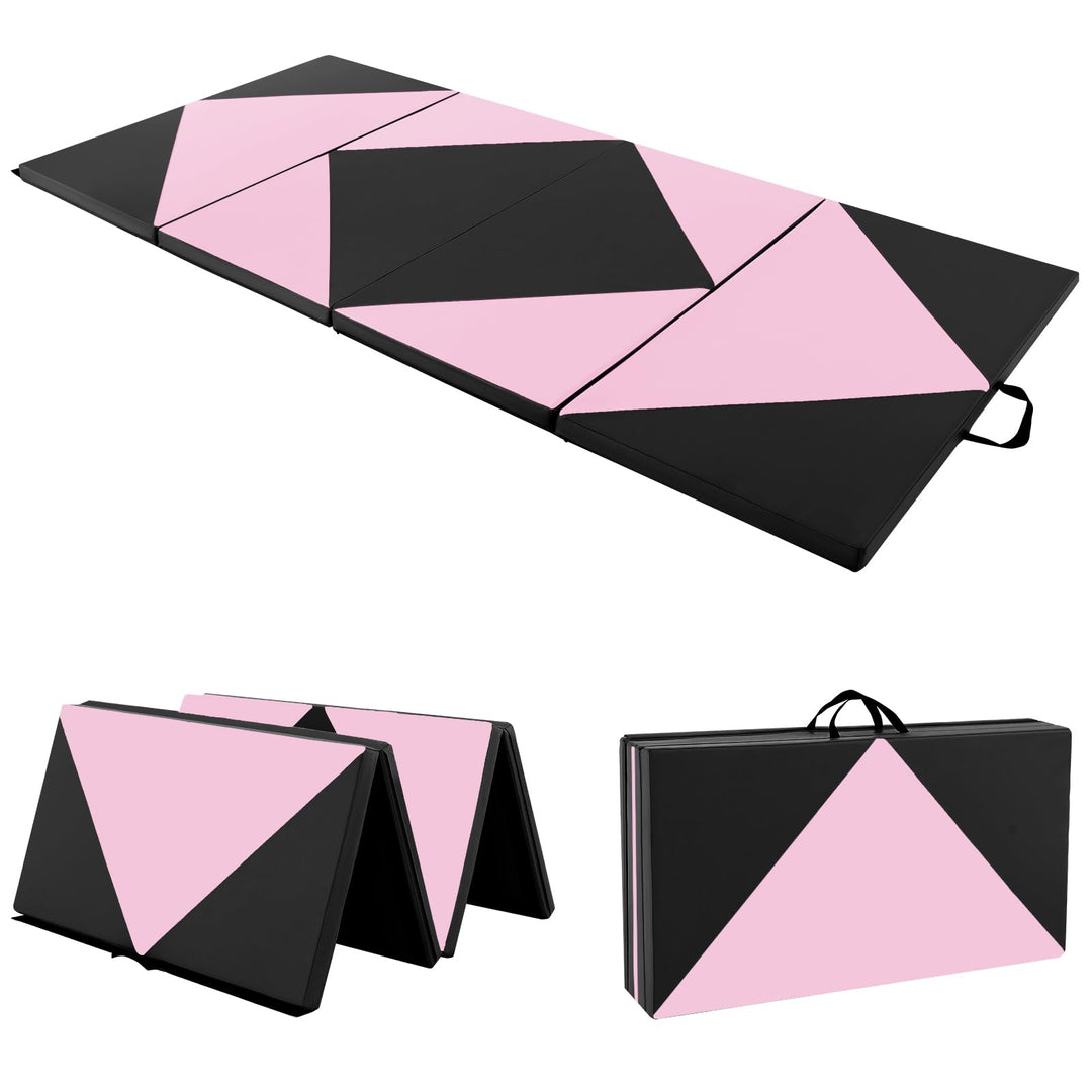 COSTWAY Weichbodenmatte klappbar,240 x 120/300 x 120cm Gymnastikmatte tragbar, Yogamatte Turnmatte K