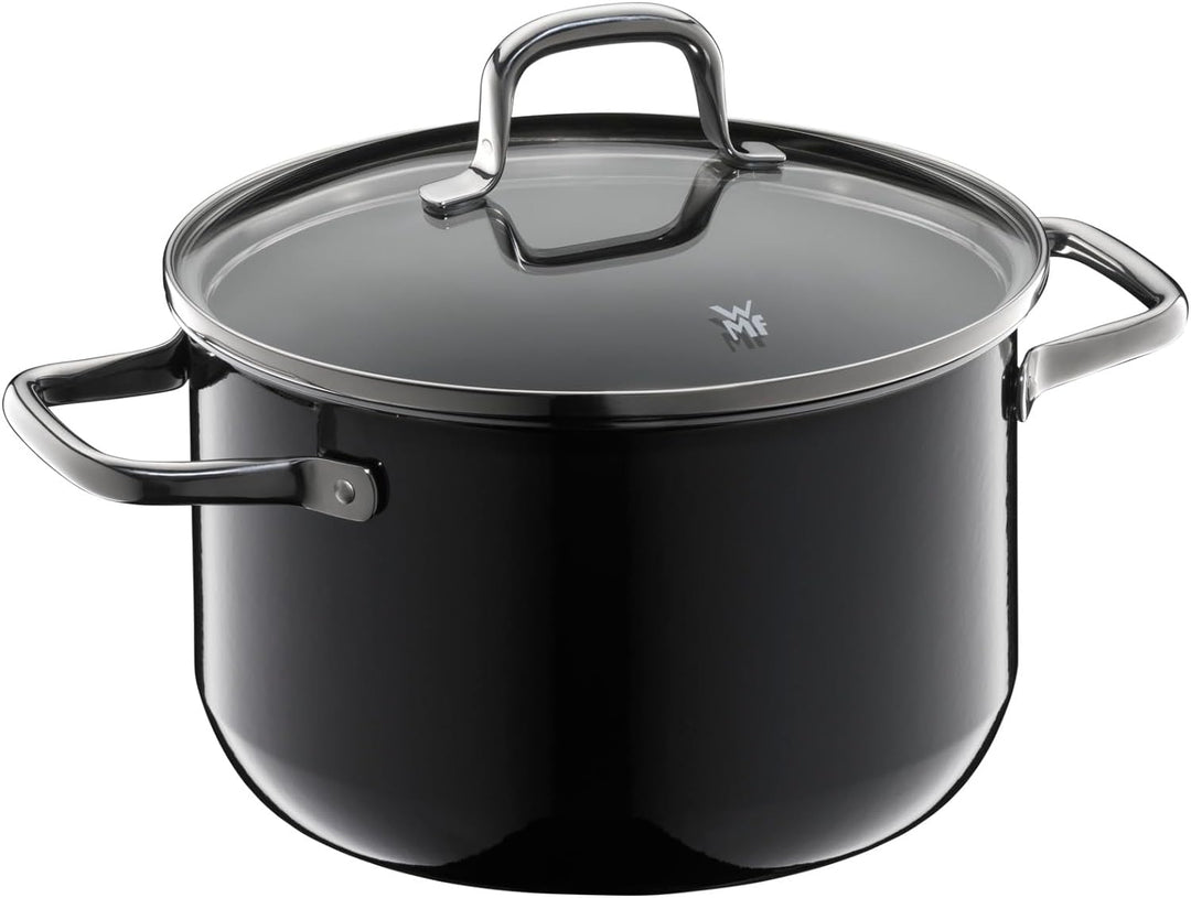 WMF Fusiontec Essential Kochtopf gross, 20 cm, Glasdeckel, Fleischtopf Induktion, 3,7l, High-Tech Ke