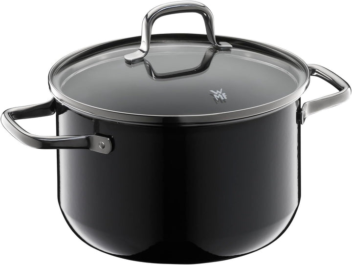 WMF Fusiontec Essential Kochtopf gross, 20 cm, Glasdeckel, Fleischtopf Induktion, 3,7l, High-Tech Ke