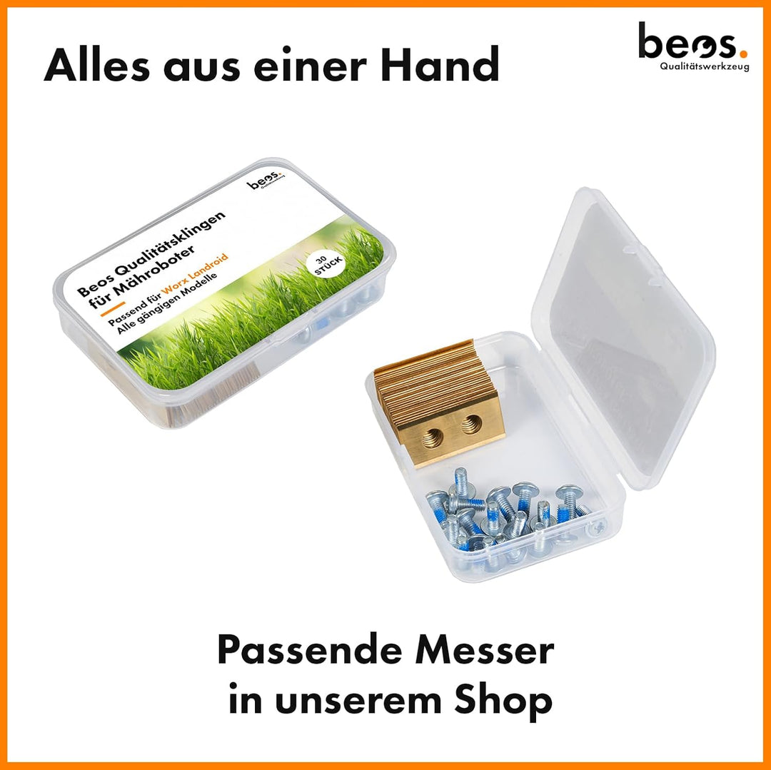 BEOS® Premium Mähroboter Tuning-Messerteller für 6X Klingen - glasfaserverstärkte Messerscheibe - Ra