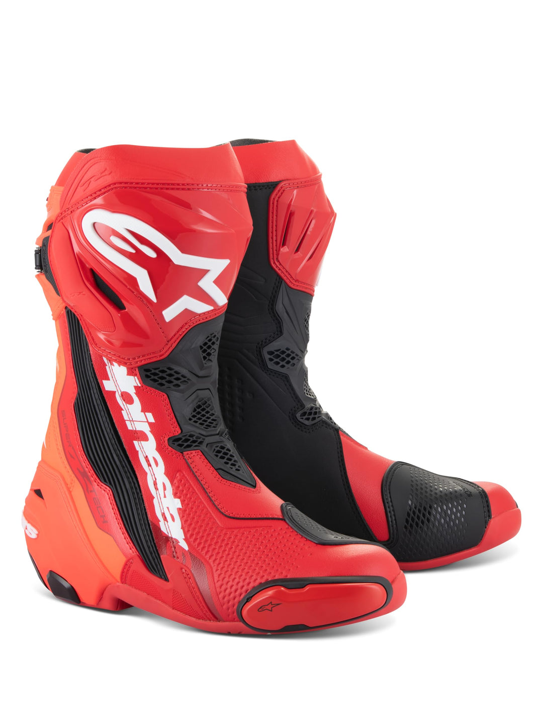 Alpinestars Unisex MotorradssMotorradstiefel 43 EU Rot Schwarz Weiss, 43 EU Rot Schwarz Weiss