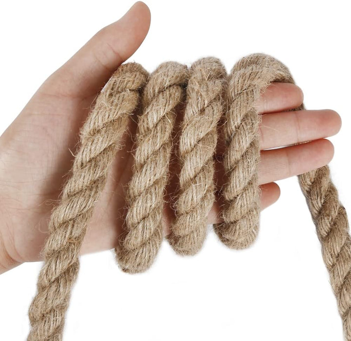 Vivifying Hanfseil, 10m 14mm Juteseil, Schwere Seil für Handwerk,Floristik, DIY, Dekoration, Bündel,