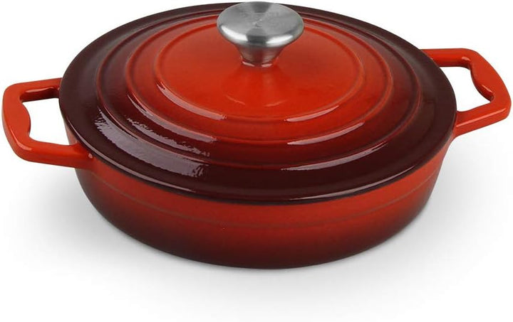 Carl Schmidt Sohn 067489 XANTEN Topf-Set, Gusseisen, rot 15 centimeters Rot, 15 centimeters Rot