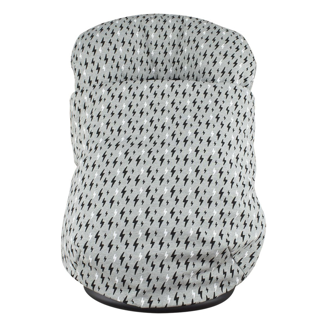 JYOKO KIDS Universal Winterfusssack für Babyschale Babyschale (Baumwolle, Black Rayo) Black Rayo Bau
