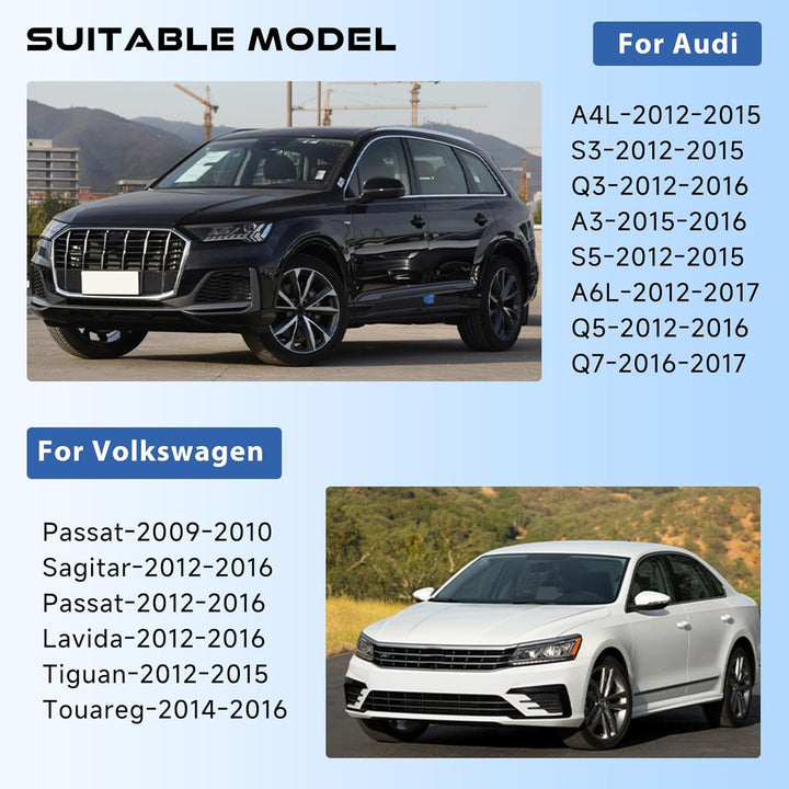 Hodozzy HD Rückfahrkamera für Audi/VW mit Nachtsicht, Einparkhilfe, 170° Grad Weitwinkel, wasserdich