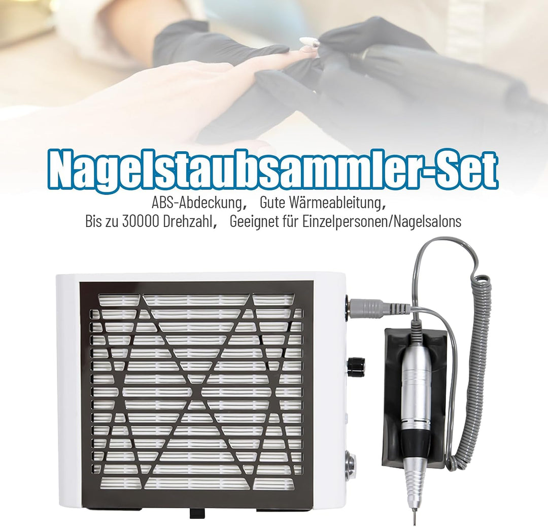 Nagelstaubsauger Professionell Mit NagelfräSer, Weiss