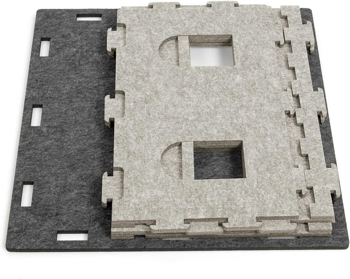 CanadianCat Company | Etagen-Anbauset - Katzenburg aus Filz für Katzen | Anbau-Kit für Felty Fort Fi