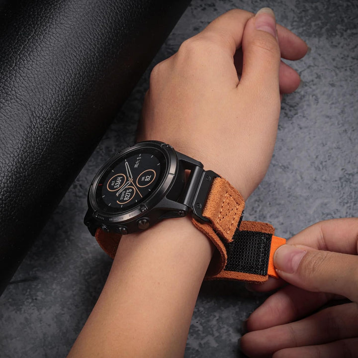 Armband für Garmin,Uhrenarmband Kompatibel mit Garmin superrobustes Nylon-Sportarmband für fēnix/For