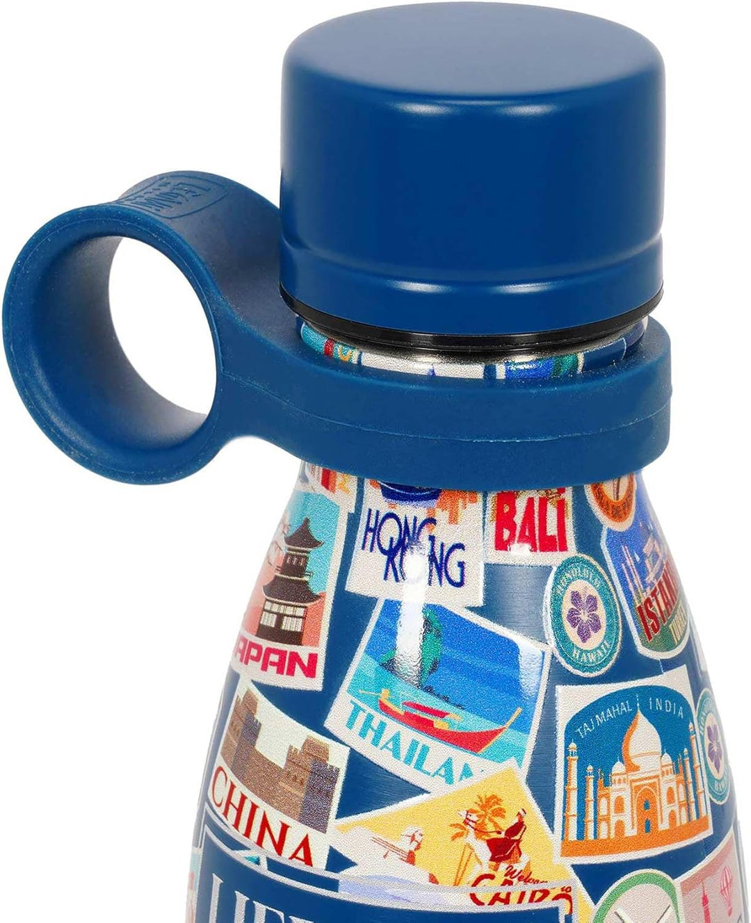 Legami - Vacuum Bottle Hot & Cold Mini, Travel Stickers, Leichte und widerstandsfähige Thermosflasch