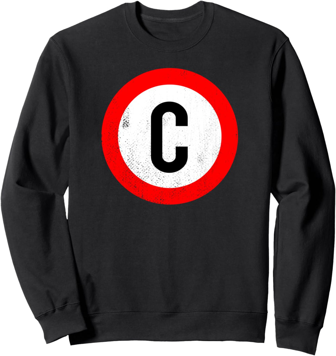 Lichtgeschwindigkeit C Verkehrszeichen Sweatshirt
