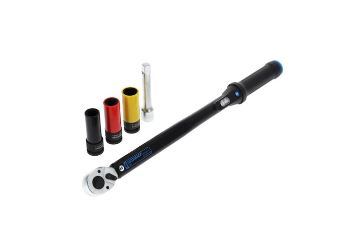 GEDORE Drehmomentschlüssel-Satz mit Vierkantantrieb, 1/2", 40-200 N·m, Set mit Kraftsteckschlüsseln/