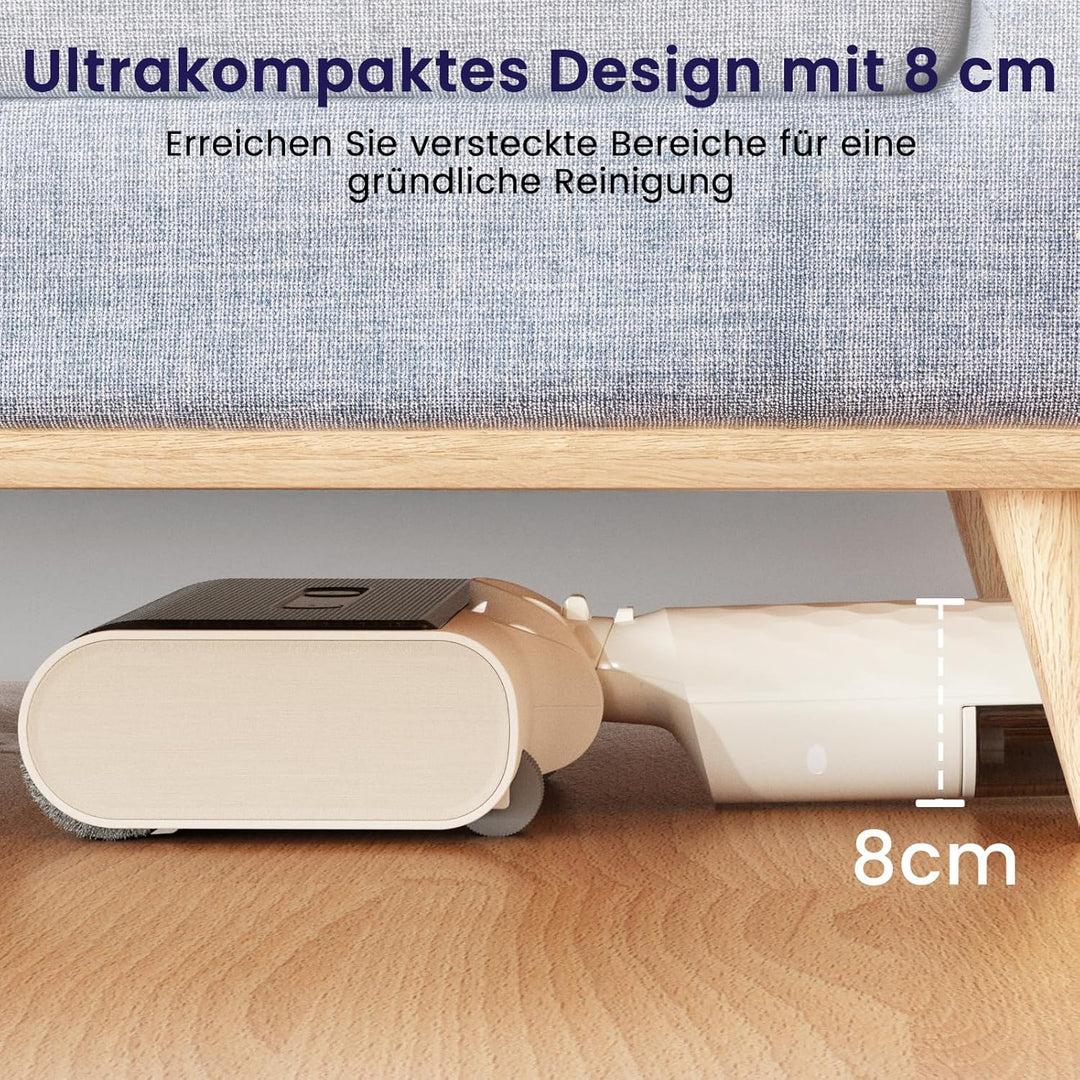 LEFANT Nass Trockensauger mit Akku, Selbstreinigung Flaches Design 170 °,Nass- und Staubstaubsauger
