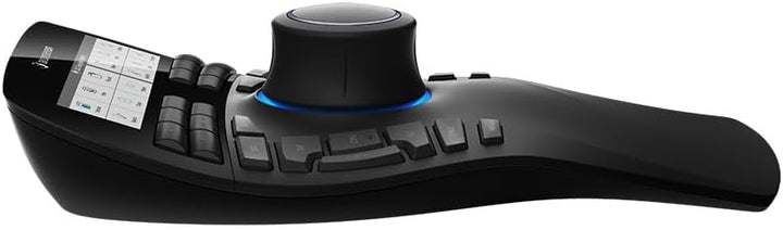 3Dconnexion SpaceMouse Enterprise (3D-Maus, kabelgebunden, LCD-Display, schwarz)