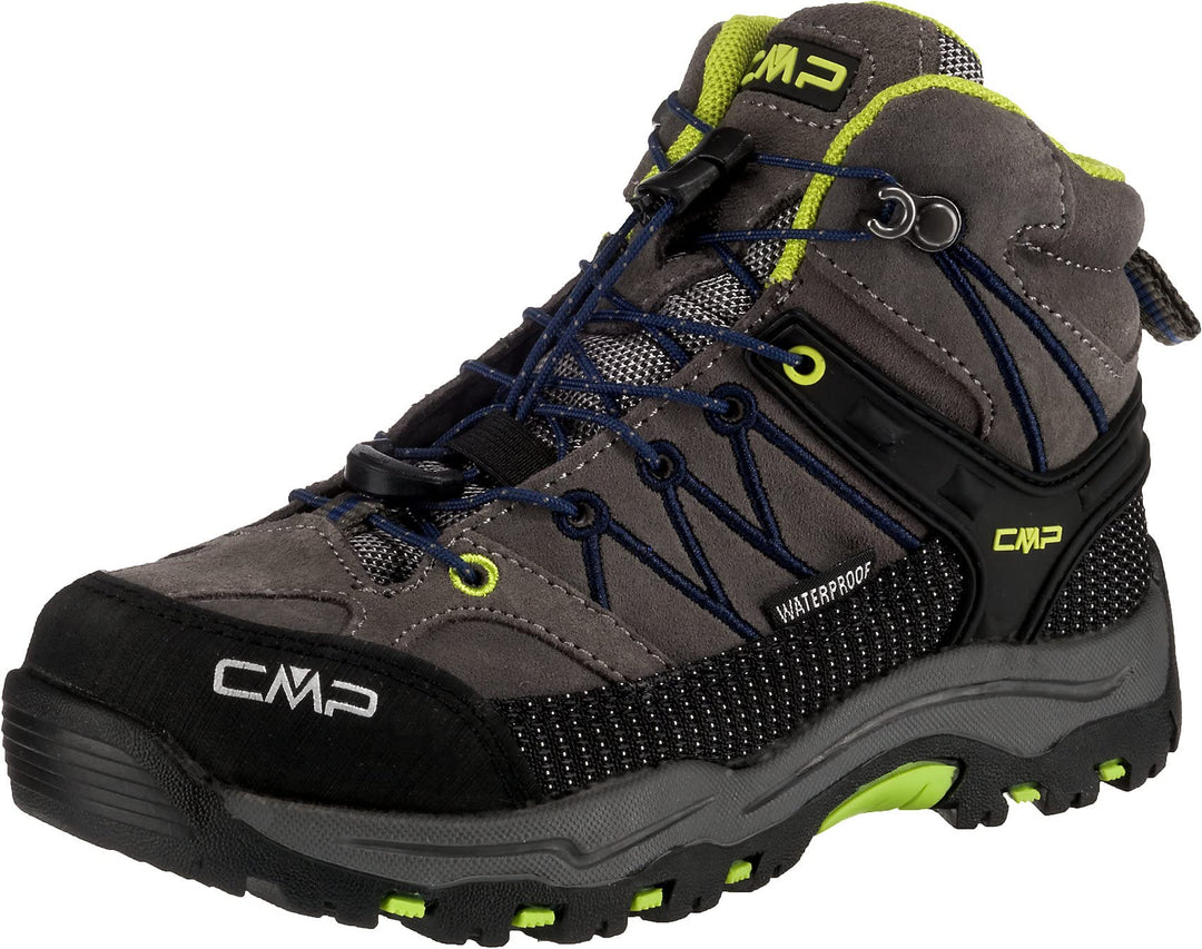 CMP Unisex Kinder Kids Rigel Mid Shoes Wp Trekking-Schuhe 28 EU Graffite Marine, 28 EU Graffite Mari