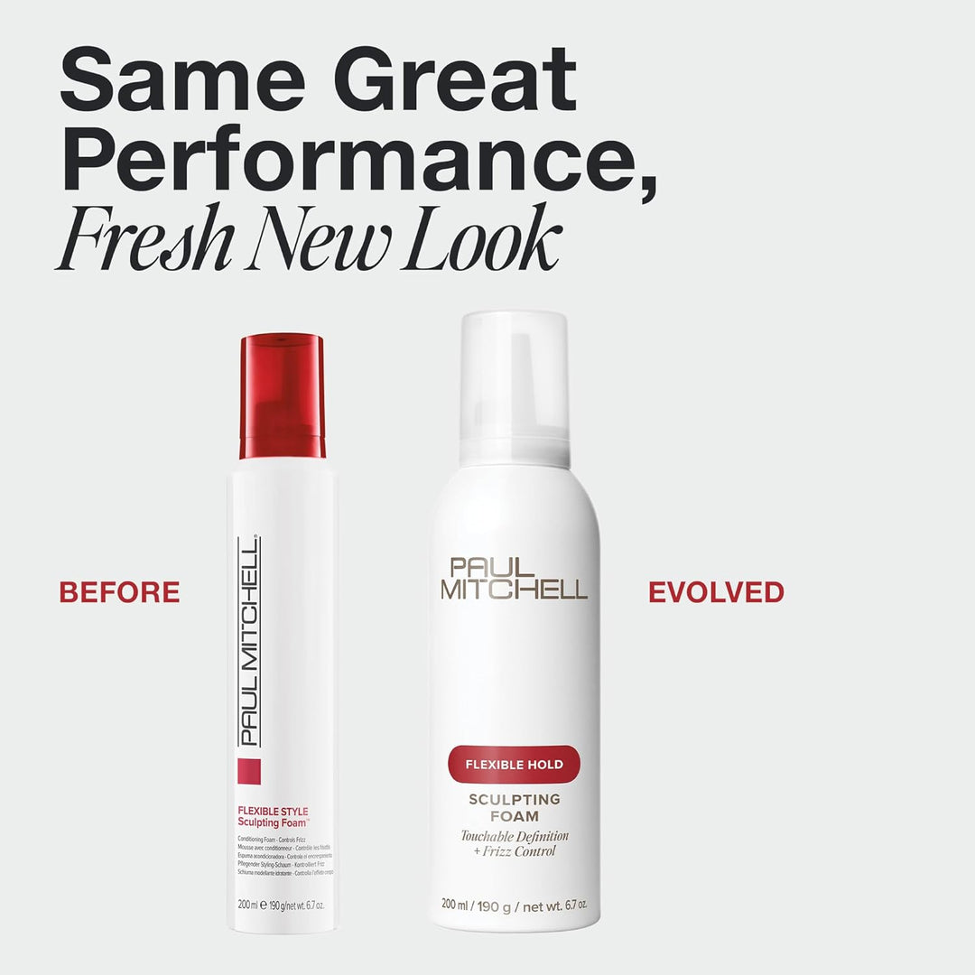 Paul Mitchell Sculpting Foam - Schaum-Festiger für Volumen und Styling, Haarschaum-Pflege für einen