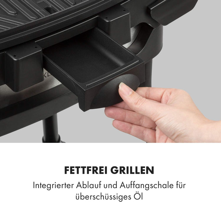 Klarstein Gatsby Elektrogrill Standgrill Tischgrill, Leistung: 2000 W, EasyGrill Concept, Grillfläch