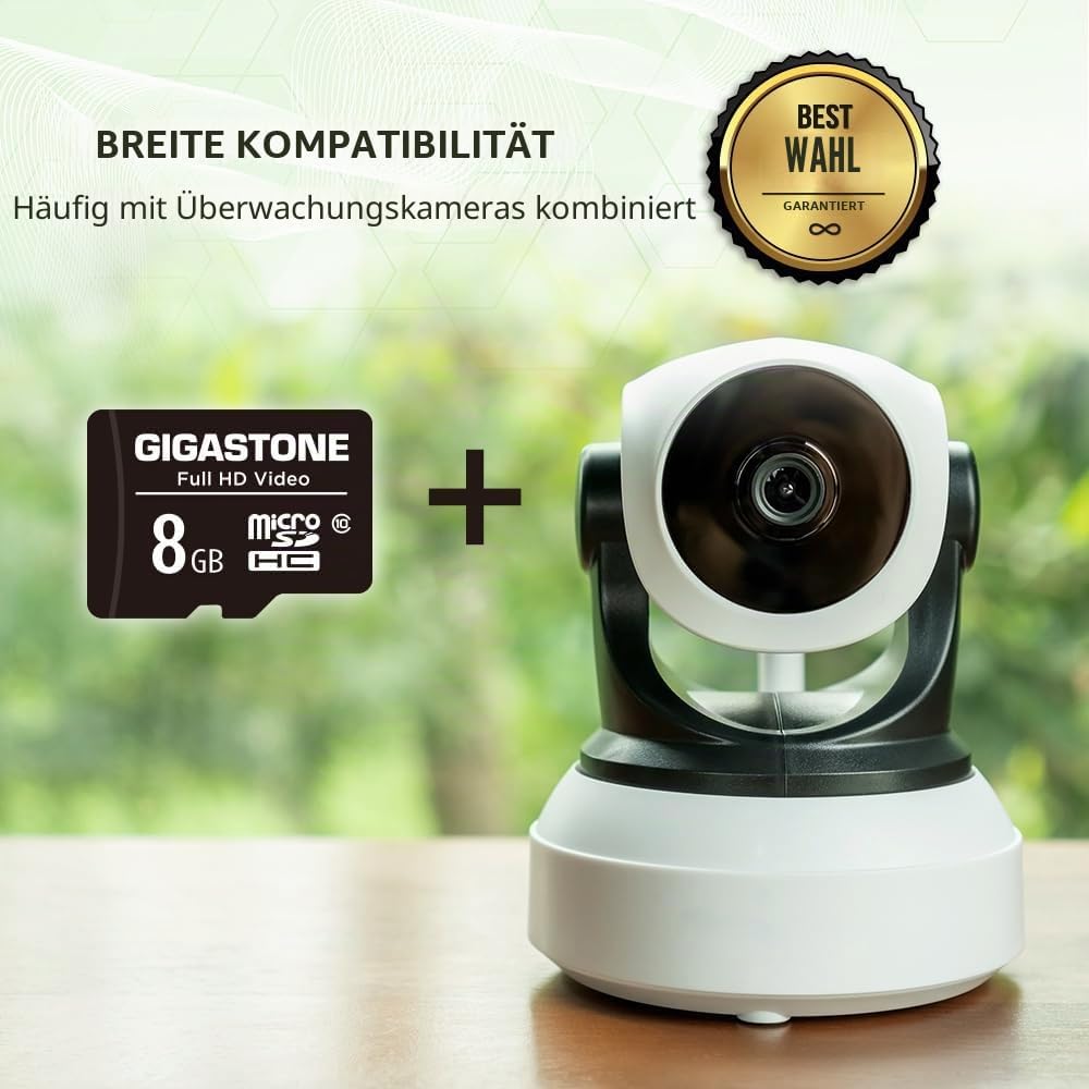 Gigastone 8GB MicroSDHC Speicherkarte 10er-Pack + SD Adapter, für Action-Kamera, GoPro, Drohne und T