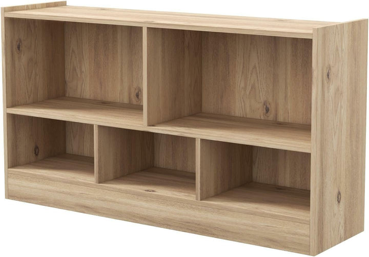 KOMFOTTEU Spielzeugschrank Kinder, Spielzeugregal mit 5 Fächer in 2 verschiedenen Grössen, Kinderreg