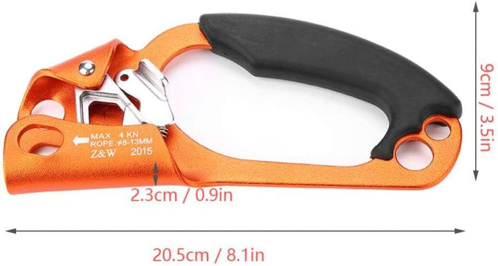Tbest Handsteigklemme Ascender Seilklemme Klettern Rechte Hand Ascender Kletterhand Klettergriff rec