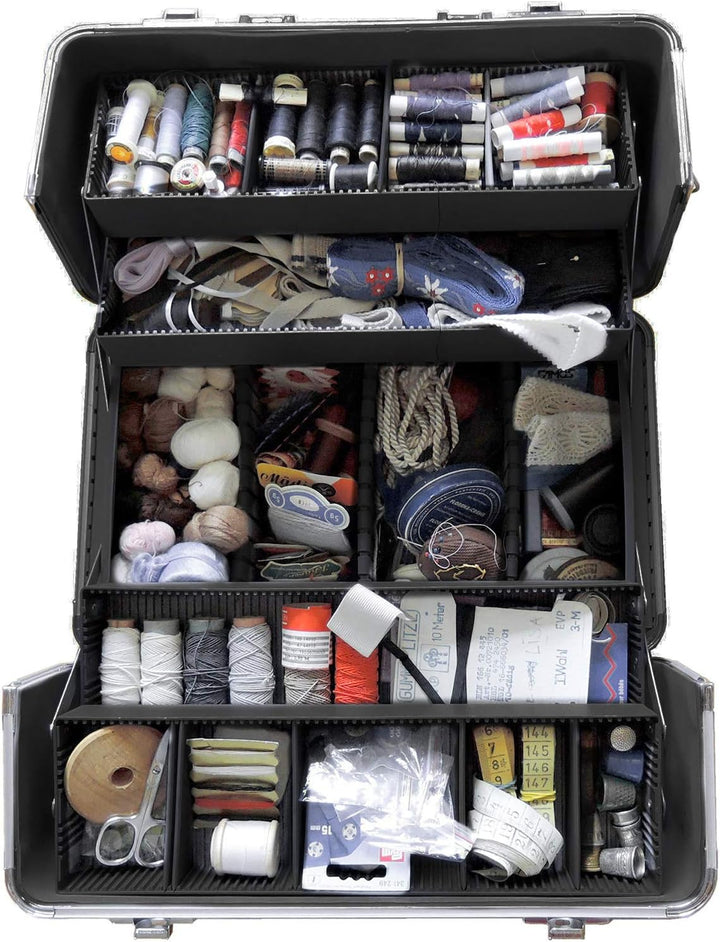 anndora Beauty Case Kosmetikkoffer - Stilvoller Schmuckkoffer, Schminkkoffer mit robustem Aluminiumr