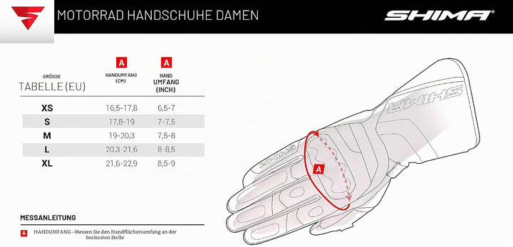SHIMA X-Breeze 2 Lady Motorradhandschuhe Damen - Belüftete, Sommer, Touchscreen Textil Handschuhe mi