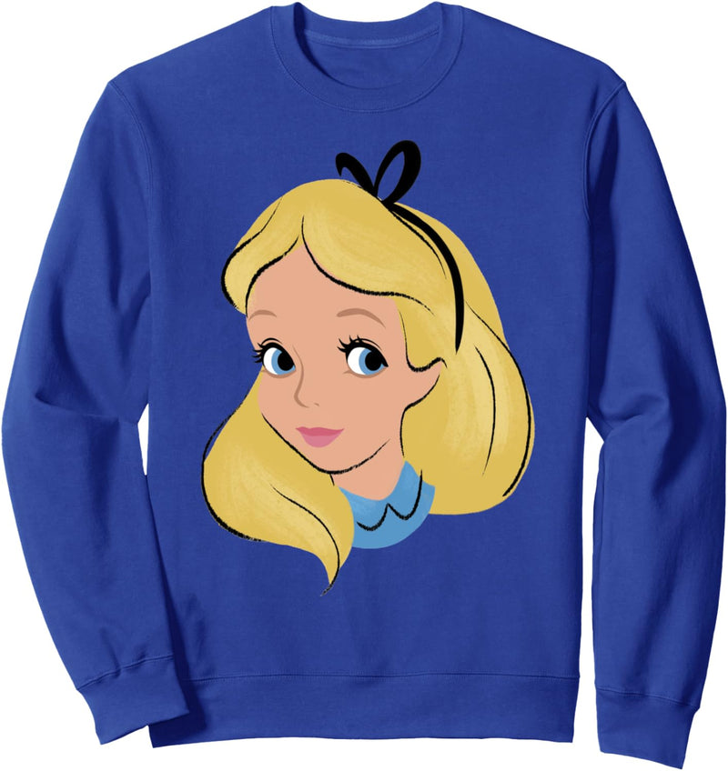 Disney Alice In Wonderland Alice Big Face Sweatshirt