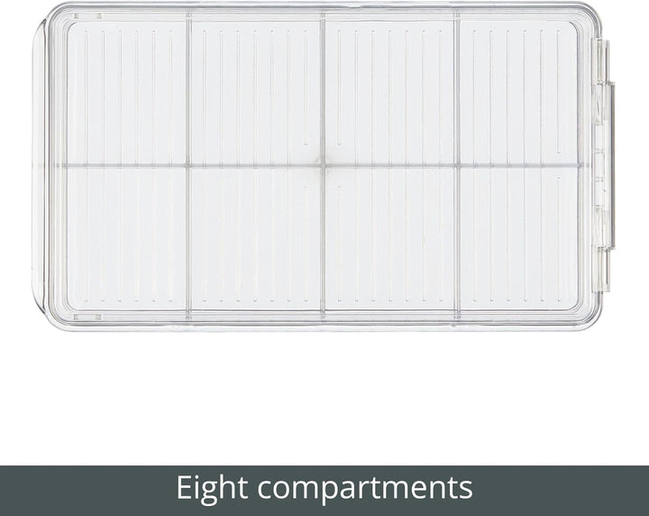 mDesign Küchen Organizer – praktische Teebox mit Deckel für Küche und Speisekammer – Aufbewahrungsbo
