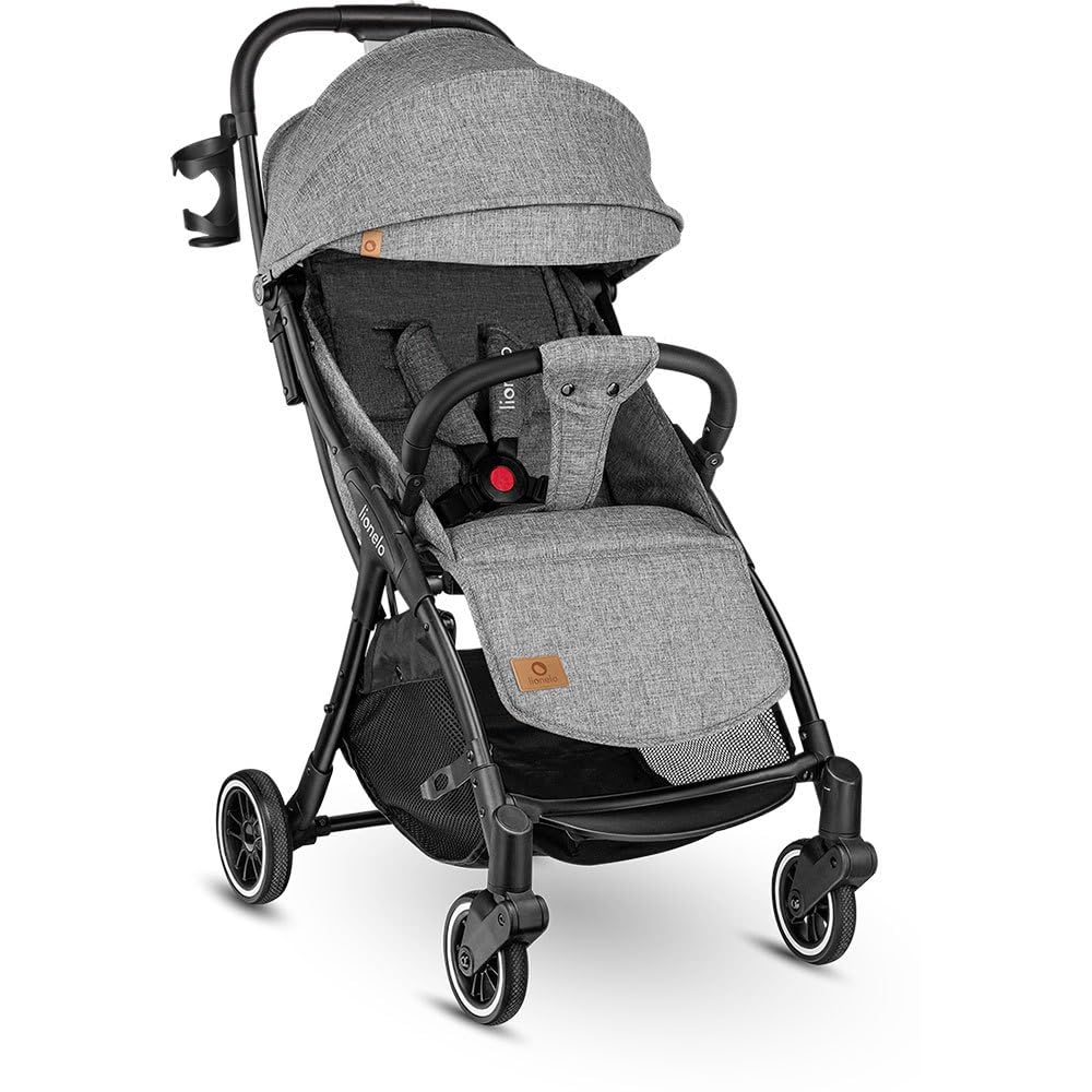 LIONELO Julie One Buggy Kinderwagen bis 22 kg, verstellbare Rückenlehne und Fussstütze, Moskitonetz,