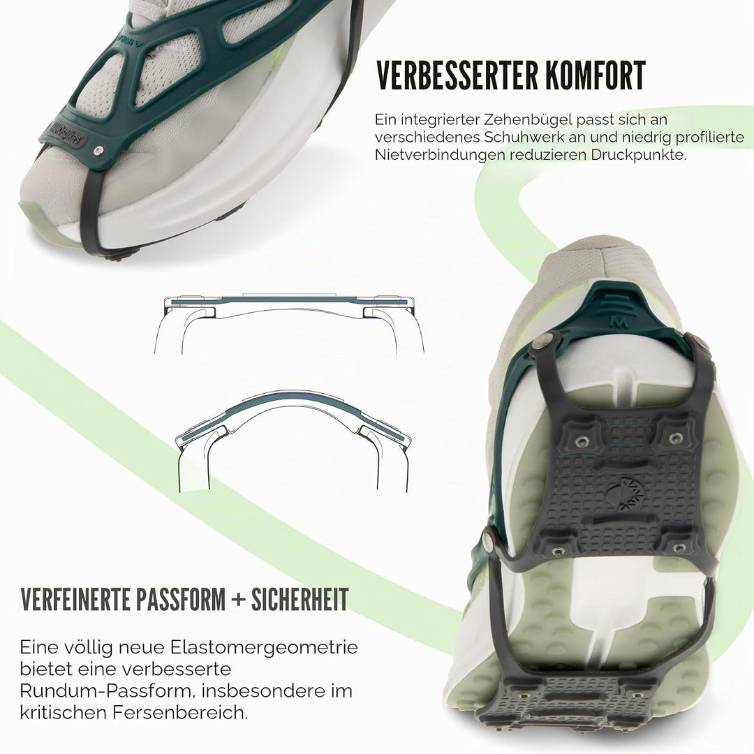 Kahtoola - NANOspikes für Unisex Forrest green/black M, Forrest green/black M