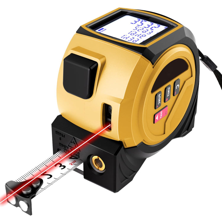 VOBOR 3-in-1 Laser Entfernungsmesser, 40m Digitales Massband mit Laser, Lasermessgerät mit LCD Hinte