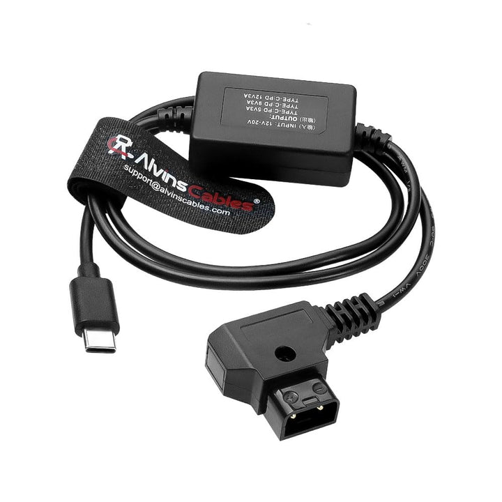 Alvin’s Cables USB-C Type-C PD zu D-Tap Stromkabel 5V 3A| 9V 2A| 12V 1.5A Schnelllade Kabel für Kame