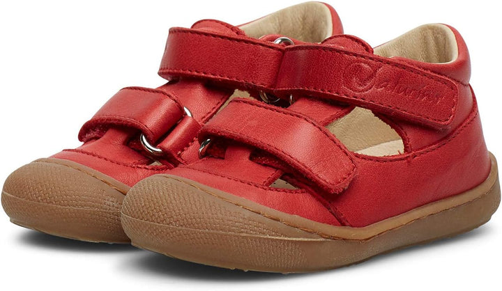 Naturino Unisex Baby Puffy Sandalen 18 EU Rot, 18 EU Rot
