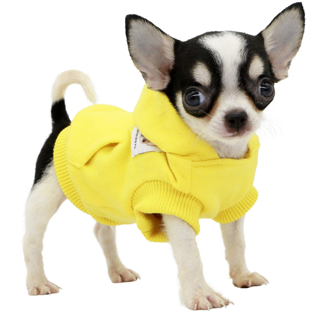 LOPHIPETS Hunde Baumwolle Hoodies Sweatshirts für kleine Hunde Chihuahua Welpen Kleidung Kaltes Wett
